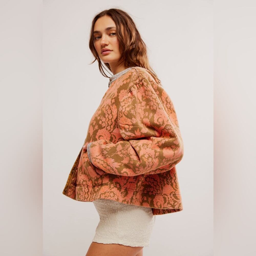 NEW Free People Drifter Sweatshirt Earth Combo